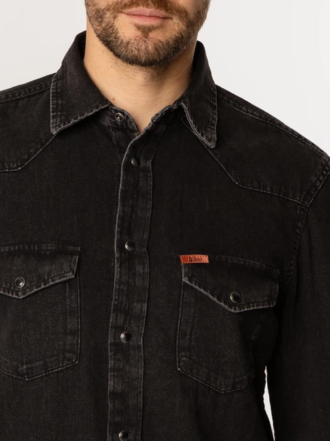 Koszula męska jeansowa Lee Cooper Irun-5025 XL Czarna (5905991737391) - obraz 4