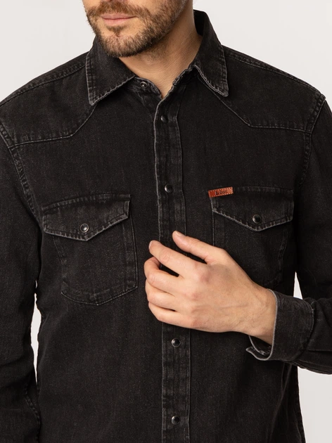 Koszula męska jeansowa Lee Cooper Irun-5025 XL Czarna (5905991737391) - obraz 5