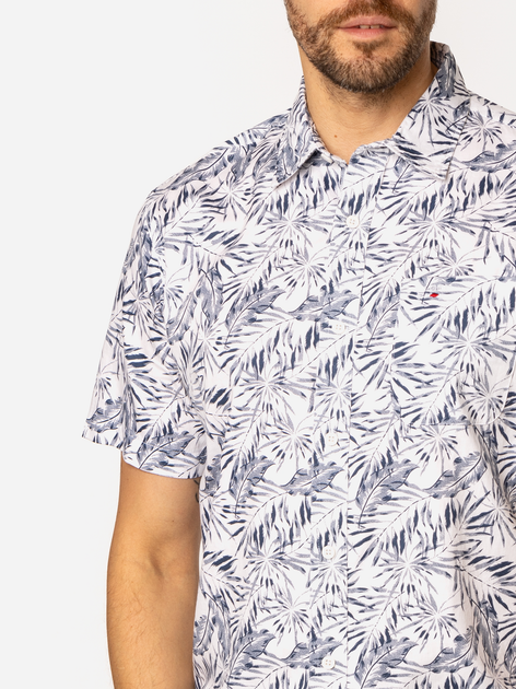 Сорочка бавовняна літня чоловіча Lee Cooper Hawaii2-Ml56 L Біла (5905991733461) - зображення 4