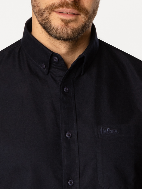 Сорочка бавовняна чоловіча Lee Cooper Lars Oxford XL Темно-синя (5905991735229/5905991709374) - зображення 4