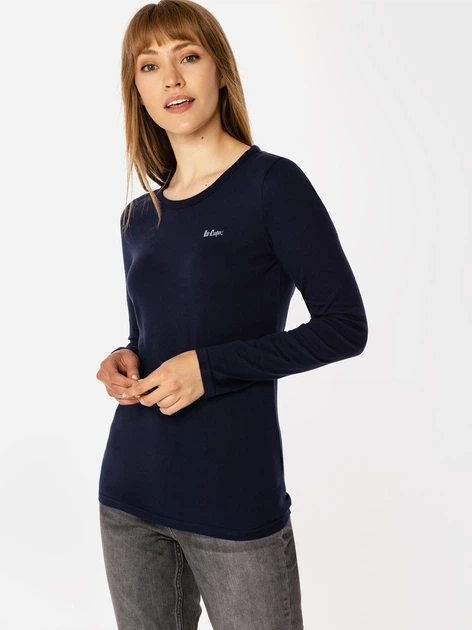 Лонгслів жіночий Lee Cooper Helia-1010 S Темно-синій (5905991710202) - зображення 3