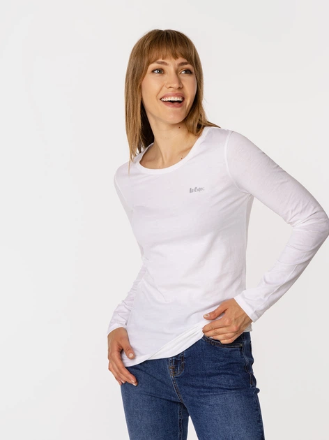 Лонгслів жіночий Lee Cooper Helia-1010 XL Білий (5905991710318) - зображення 3