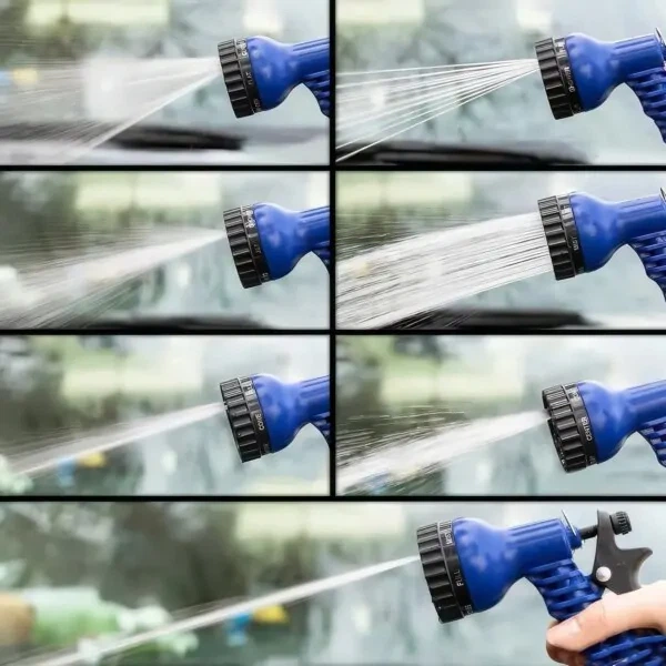 Шланг садовый 120 м для полива с распылителем 7 режимов работы V-HOSE PRO Синий - изображение 3
