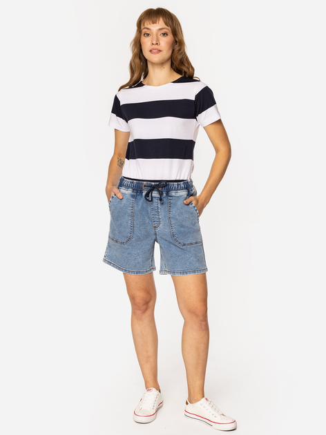 Шорти джинсові жіночі Lee Cooper Dela-1422 XL Блакитні (5905991725831) - зображення 5