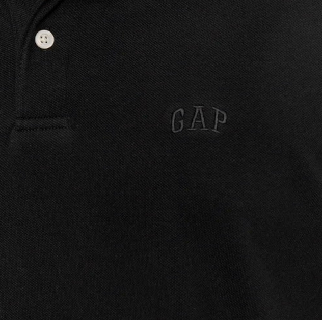 Поло довге чоловіче Gap 586306-03 M Чорне (1200119709217) - зображення 5