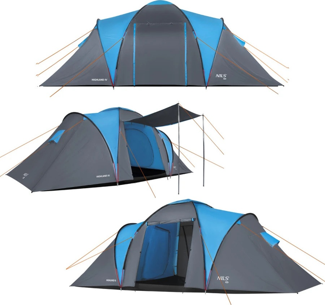 Намет Nils Camp Highland IV кемпінговий NC6431 (5907695554410) - зображення 3
