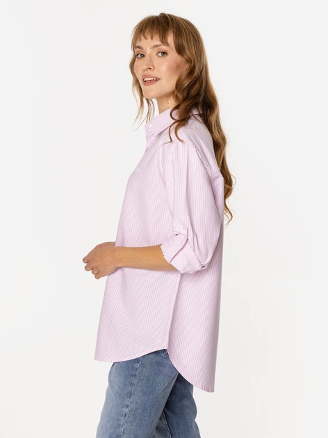 Сорочка бавовняна жіноча Lee Cooper Lina Oxford M Рожева (5905991735489) - зображення 3
