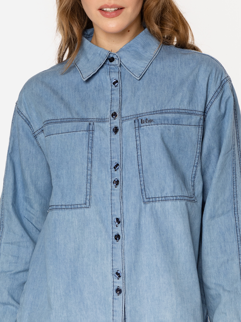 Koszula damska jeansowa Lee Cooper Parla-5015 S Błękitna (5905991737520) - obraz 4