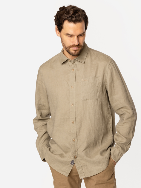 Сорочка чоловіча Lee Cooper Roger-2020 XL Бежева (5905991735007) - зображення 3