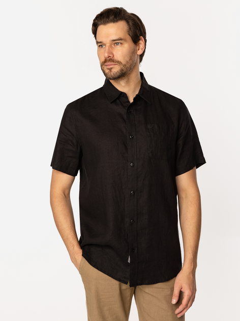 Сорочка літня чоловіча Lee Cooper Roger2-2020 L Чорна (5905991734802) - зображення 3
