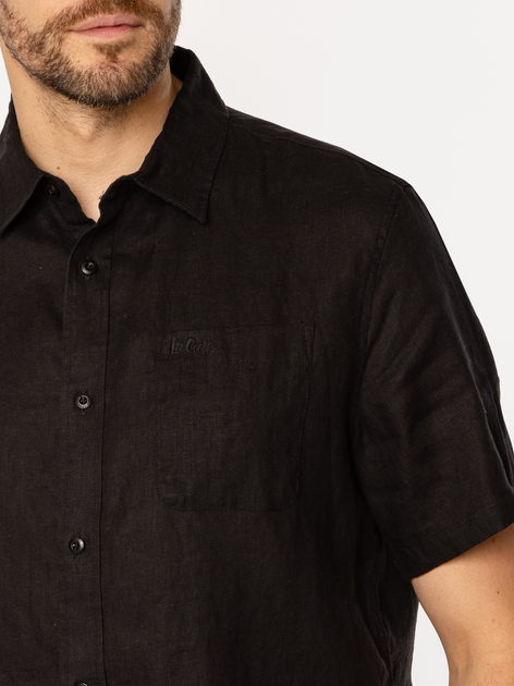 Сорочка літня чоловіча Lee Cooper Roger2-2020 L Чорна (5905991734802) - зображення 4