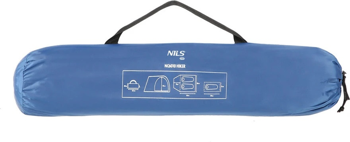Намет Nils Camp Hiker кемпінговий NC6010 Blue (5907695504552) - зображення 5