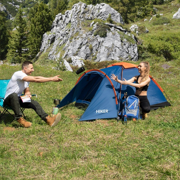 Намет Nils Camp Hiker кемпінговий NC6010 Blue (5907695504552) - зображення 12