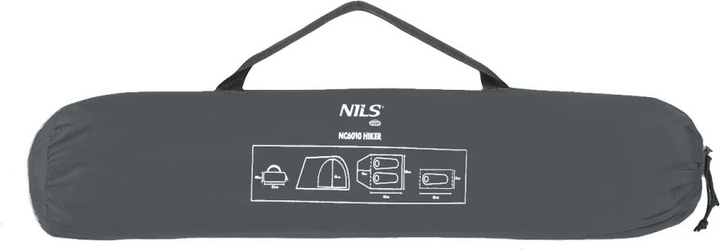 Namiot Nils Camp Hiker kempingowy NC6010 Grey (5907695518443) - obraz 5