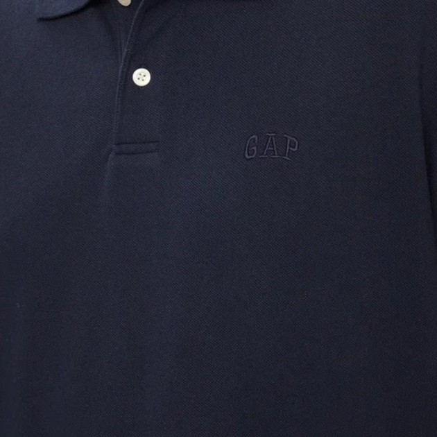 Поло довге чоловіче Gap 586306-06 XL Темно-синє (1200119709187) - зображення 5