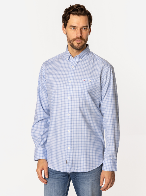 Сорочка бавовняна чоловіча Lee Cooper New Tenby-KL16 XL Блакитна (5905991733751) - зображення 3