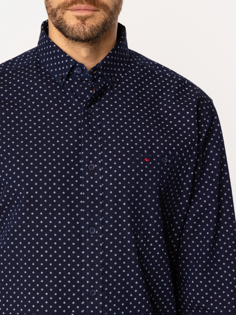 Koszula męska bawełniana Lee Cooper New Tenby-KL63 2XL Granatowa (5905991733294) - obraz 4