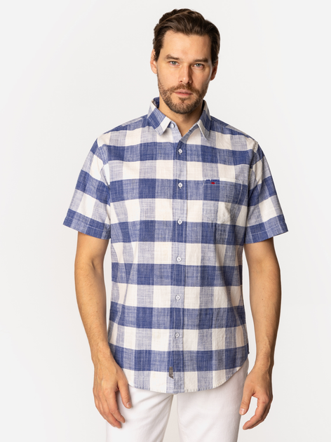 Сорочка бавовняна літня чоловіча Lee Cooper Will2-1108 2XL Блакитна (5905991734222) - зображення 3