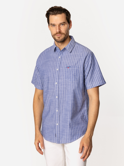 Сорочка бавовняна літня чоловіча Lee Cooper Will2-1136 XL Блакитна (5905991734253) - зображення 3