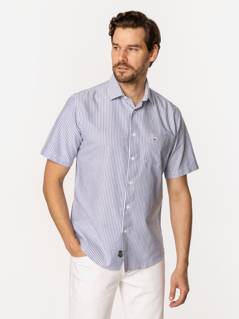 Сорочка бавовняна літня чоловіча Lee Cooper Windsor2-Pl37 XL Блакитна (5905991733867) - зображення 3