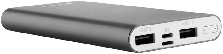 Powerbank GoGEN 10000 mAh Grey (ETA100004GR) - obraz 3