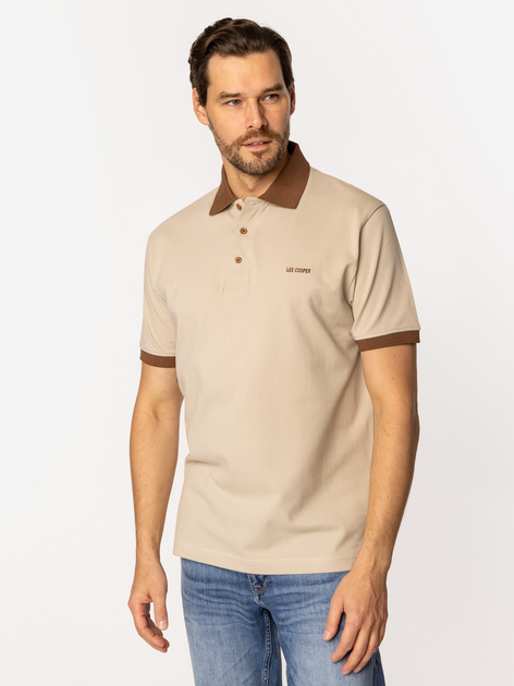 Поло довге чоловіче Lee Cooper Tayler-5060 L Бежеве (5905991730743) - зображення 3