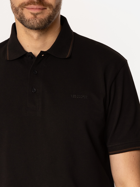 Koszulka polo męska Lee Cooper Tie-5016 XL Czarna (5905991730705) - obraz 4