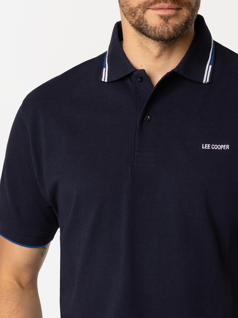 Koszulka polo męska Lee Cooper Tobie-5034 2XL Granatowa (5905991730859) - obraz 4
