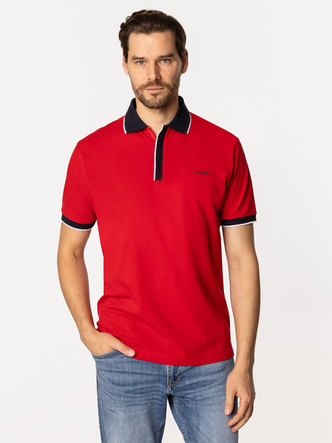 Koszulka polo męska Lee Cooper Toddy-5024 XL Czerwona (5905991730897) - obraz 3