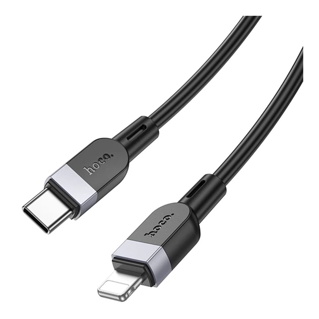 Кабель синхронізації Hoco X109 Silicone PD27W/3A Type-C to Lightning 1m Black (35917_3605820) - Фото 4 Кабель синхронізації Hoco X109 Silicone PD27W/3A Type-C to Lightning 1m Black (35917_3605820) - зображення 4