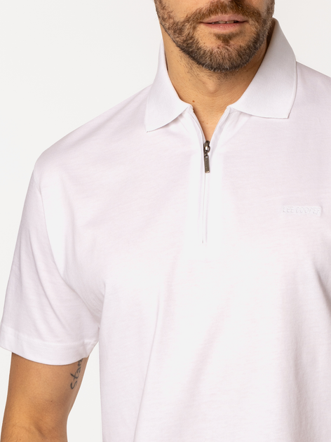 Koszulka polo męska Lee Cooper Tris-5056 S Biała (5905991729747) - obraz 3