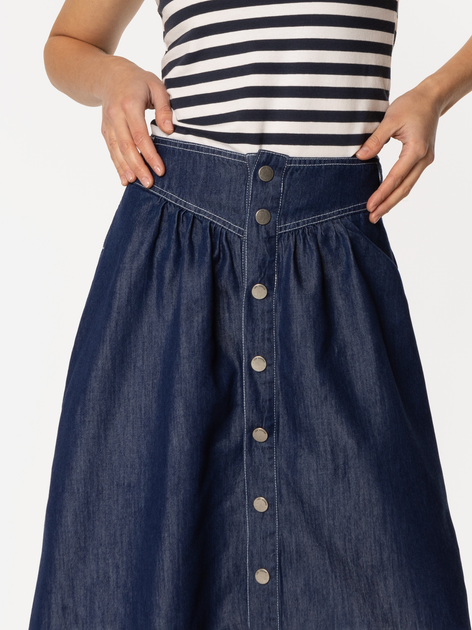 Спідниця джинсова міді жіноча Lee Cooper Leida-1027 L Синя (5905991737148) - зображення 5