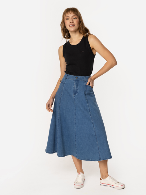 Спідниця джинсова міді жіноча Lee Cooper Murcia-811 L Синя (5905991737490) - зображення 3