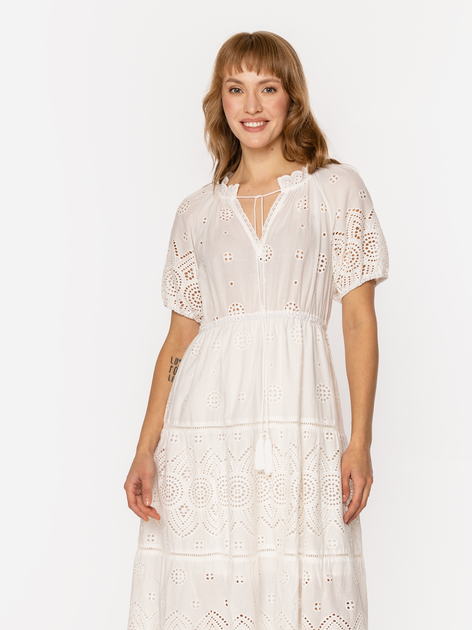 Sukienka damska midi letnia Lee Cooper Coria-8283 S Biała (5905991737216) - obraz 4
