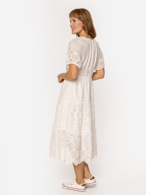 Sukienka damska midi letnia Lee Cooper Coria-8283 M Biała (5905991737230) - obraz 3