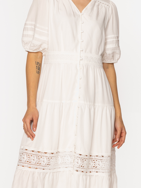 Sukienka damska maxi letnia Lee Cooper Almeira-8282 XL Biała (5905991737209) - obraz 5