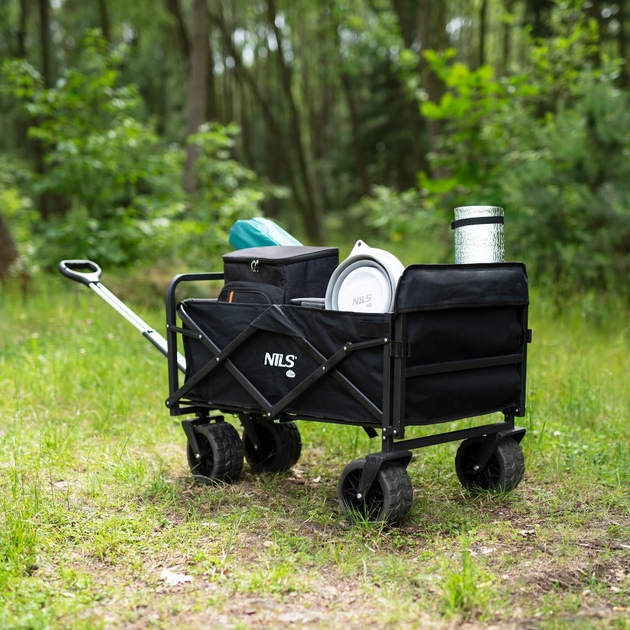 Wózek turystyczny Nils Camp 160L NC1608 Black (5907695557527) - obraz 12