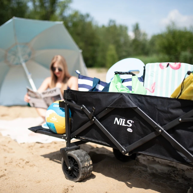 Wózek turystyczny Nils Camp 160L NC1608 Black (5907695557527) - obraz 16