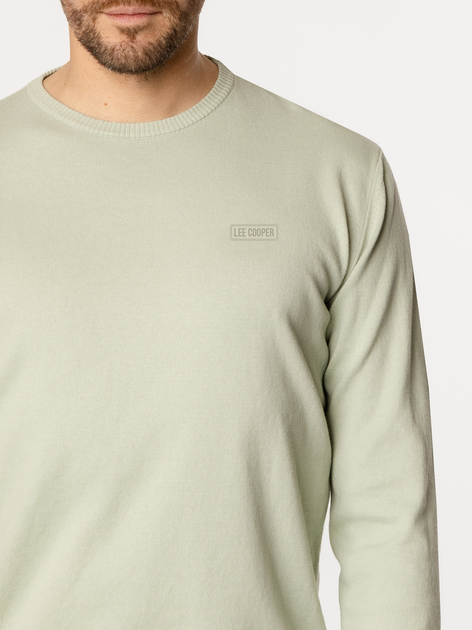 Джемпер чоловічий Lee Cooper Adam Organic M Оливковий (5905991722922) - зображення 4