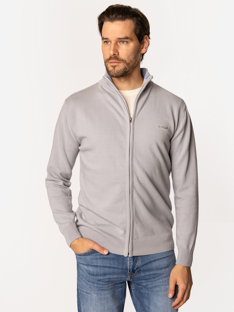 Sweter męski rozpinany na zamek ze stójką Lee Cooper Chaves-5405 L Szary (5905991732488) - obraz 3
