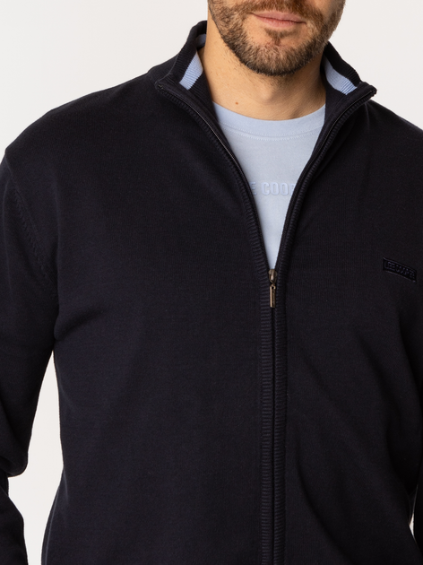 Sweter męski rozpinany na zamek ze stójką Lee Cooper Chaves-5405 XL Granatowy (5905991732570) - obraz 5