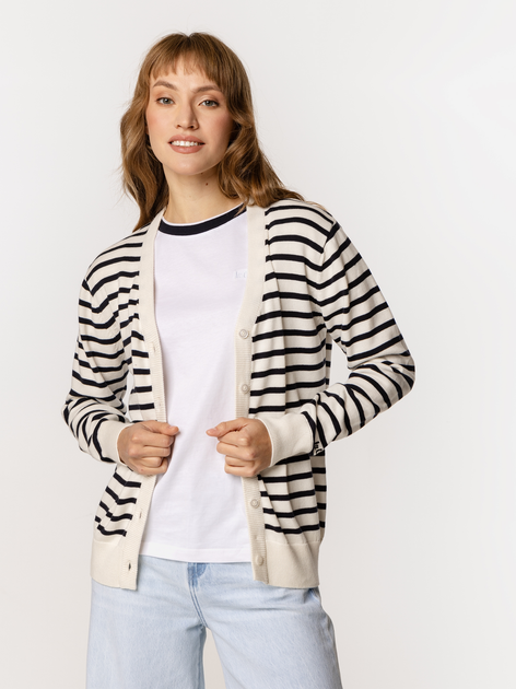 Кардиган жіночий Lee Cooper Seia-5904 XL Білий/Чорний (5905991732433) - зображення 3