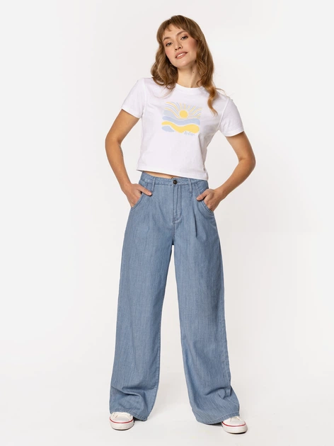 Jeansy damskie szerokie Lee Cooper Ariana-1946 27-30 Błękitne (5905991740377) - obraz 5