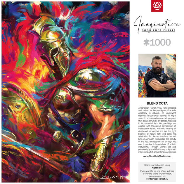 Puzzle GOOD LOOT Imagination Puzzle: Blend Cota The Illyrian Warrior 1000 elementów (5908305249665) - obraz 5