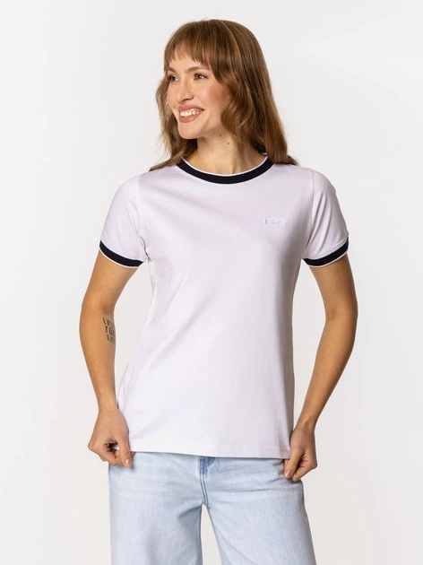 Koszulka damska bawełniana Lee Cooper Nadia-5511 L Biała (5905991731252) - obraz 3