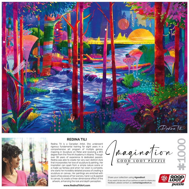 Puzzle GOOD LOOT Imagination Puzzle: Redina Tili Sleeping Giants 1000 elementów (5908305249672) - obraz 5
