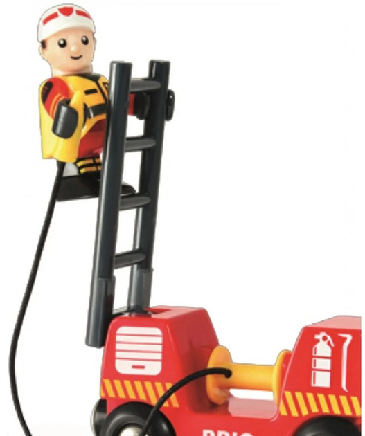 Zestaw Brio Emergency Fire Engine 33811 (7312350338119) - obraz 4