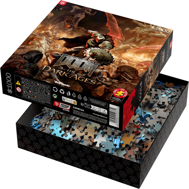 Puzzle GOOD LOOT Doom The Dark Ages Slayer's Rage 1000 elementów (5908305249771) - obraz 5