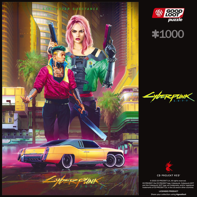 Puzzle GOOD LOOT Cyberpunk 2077 Kitsch Style 1000 elementów (5908305249696) - obraz 5