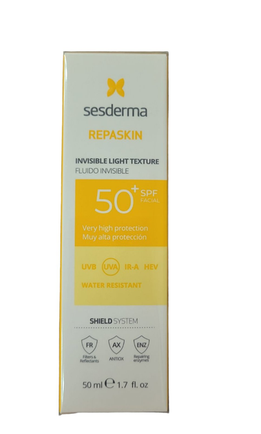 Сесдерма Солнцезащитный флюид для лица Sesderma Repaskin Invisible Fluid SPF 50 50 мл - Фото 1 Сесдерма Солнцезащитный флюид для лица Sesderma Repaskin Invisible Fluid SPF 50 50 мл - изображение 1